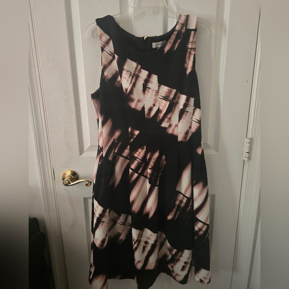 Calvin Klein Black and White Dress
